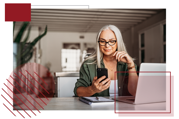 woman on cellphone and laptop using ConnectWise Control